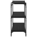 Bogskab Sort eg 80 x 33 x 70,5 cm Ingeniørt træ og jern