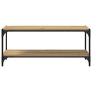 TV-skab Artisan Egetræ 100x33x41cm Ingeniørt træ og jern