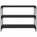 Bogskab Sort eg 100 x 33 x 70,5 cm Ingeniørt træ og jern