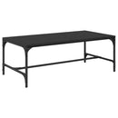 Sofabord Sort eg 100 x 50 x 35 cm Konstrueret træ