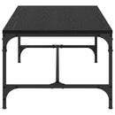 Sofabord Sort eg 100 x 50 x 35 cm Konstrueret træ
