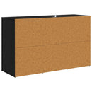 Sideboard med skuffe Sort eg 100 x 33 x 59.5 cm Konstrueret træ