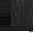 Sideboard med skuffe Sort eg 100 x 30 x 59,5 cm Konstrueret træ