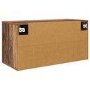 Vægmonteret TV Skab Vægmonteret Gammelt træ 80 x 34,5 x 40 cm