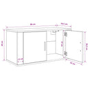 Vægmonteret TV Skab Vægmonteret artisan eg 80 x 34,5 x 40 cm