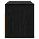 Vægmonteret TV Skab Sort eg 80 x 34,5 x 40 cm Konstrueret træ