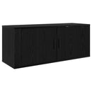 Vægmonteret TV Skab Sort eg 100 x 34,5 x 40 cm Konstrueret træ