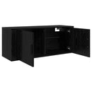 Vægmonteret TV Skab 100 x 34,5 x 40 cm Sort eg Konstrueret træ
