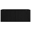 Vægmonteret TV Skab 100 x 34,5 x 40 cm Sort eg Konstrueret træ