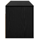 Vægmonteret TV Skab 100 x 34,5 x 40 cm Sort eg Konstrueret træ