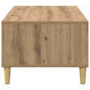 Sofabord Artisan Egetræ 90 x 50 x 26.5 cm Konstrueret træ