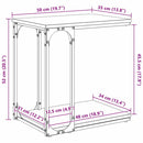 Sidebord Gammelt træ 50 x 35 x 52 cm Konstrueret træ