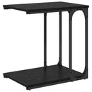 Sidebord Sort eg 50 x 35 x 52 cm Konstrueret træ