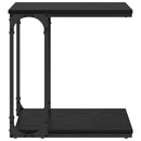 Sidebord Sort eg 50 x 35 x 52 cm Konstrueret træ