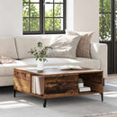 Sofabord Gammelt træ 80 x 80 x 36,5 cm Konstrueret træ