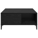 Sofabord Sort eg 80 x 80 x 36,5 cm Konstrueret træ