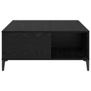 Sofabord Sort eg 80 x 80 x 36,5 cm Konstrueret træ
