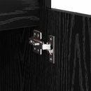 Sideboard med skuffe Sort eg 60 x 35 x 70 cm Konstrueret træ