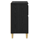 Sideboard med skuffe Sort eg 60 x 35 x 70 cm Konstrueret træ
