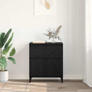 Sideboard Sort eg 60 x 35 x 70 cm Ingeniørt træ og jern