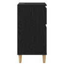 Natskab 2 pcs Sort eg 40 x 35 x 70 cm Konstrueret træ