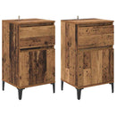 Natskab 2 pcs Gammelt træ 40 x 35 x 70 cm Konstrueret træ