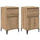 Natskab 2 pcs Artisan Egetræ 40 x 35 x 70 cm Konstrueret træ