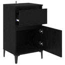 Natskab 2 pcs Sort eg 40 x 35 x 70 cm Konstrueret træ