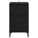 Natskab 2 pcs Sort eg 40 x 35 x 70 cm Konstrueret træ