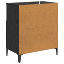 Sideboard Sort eg 60 x 35 x 70 cm Konstrueret træ