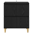 Sideboard Sort eg 60 x 35 x 70 cm Konstrueret træ