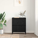 Sideboard Sort eg 60 x 35 x 70 cm Ingeniørt træ og jern