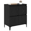 Sideboard Sort eg 60 x 35 x 70 cm Ingeniørt træ og jern