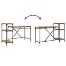 Bord Artisan Egetræ Konstrueret træ 135 x 50 x 90 cm