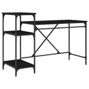 Bord Sort eg Konstrueret træ 135 x 50 x 90 cm