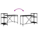 Bord Sort eg Konstrueret træ 135 x 50 x 90 cm