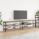TV-skab 200 x 30 x 50 cm Artisan Egetræ Ingeniørt træ og jern