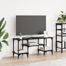 TV-skab Sort eg 102 x 35 x 45,5 cm Ingeniørt træ og jern