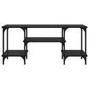 TV-skab Sort eg 102 x 35 x 45,5 cm Ingeniørt træ og jern