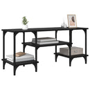 TV-skab Sort eg 102 x 35 x 45,5 cm Ingeniørt træ og jern