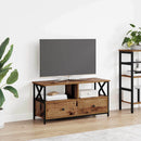 TV-skab Gammelt træ 90 x 33 x 45 cm Ingeniørtræ og stål