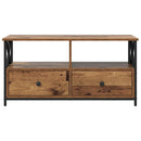 TV-skab Gammelt træ 90 x 33 x 45 cm Ingeniørtræ og stål