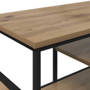 TV-skab Artisan Egetræ 100 x 35 x 45 cm Ingeniørt træ og jern