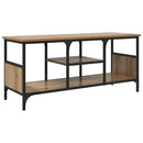 TV-skab Artisan Egetræ 100 x 35 x 45 cm Ingeniørt træ og jern