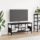 TV-skab Sort eg 100 x 35 x 45 cm Ingeniørt træ og jern