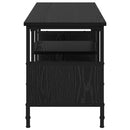 TV-skab Sort eg 100 x 35 x 45 cm Ingeniørt træ og jern