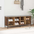 Sko skab Gammelt træ 131 x 35 x 50 cm Ingeniørt træ og jern