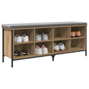 Sko skab Artisan Egetræ 131 x 35 x 50 cm Ingeniørt træ og jern