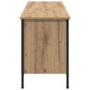 Sko skab Artisan Egetræ 131 x 35 x 50 cm Ingeniørt træ og jern