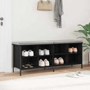 Sko skab Sort eg 131 x 35 x 50 cm Ingeniørt træ og jern